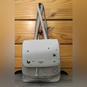 GUESS Cream Backpack with Stud Accents
